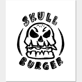 Skull Burger Posters and Art